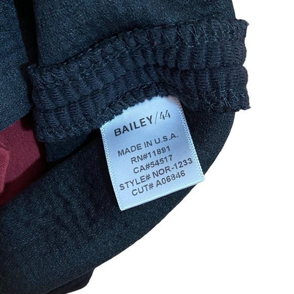 Bailey 44 Small Cranberry Black Bottom‎ Sleeveless Turtleneck Short Dress - Picture 5 of 7